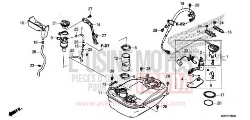 RESERVOIR A CARBURANT SH125ADL de 2020
